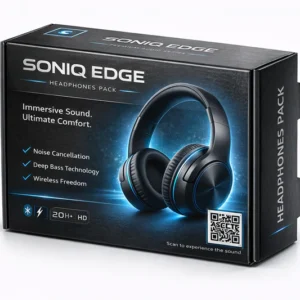 Custom corrugated box for headphones packaging with printed design for retail electronics packaging solutions