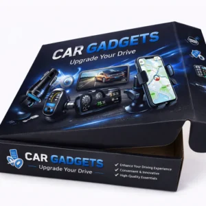 Custom mailer box for car gadgets packaging with printed design for retail and ecommerce shipping packaging