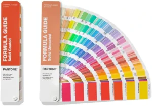 Pantone color guide solid coated chart for accurate color matching in packaging and printing