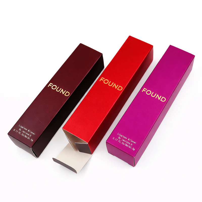 Printed lipstick packaging box set custom cosmetic packaging with multiple design variations