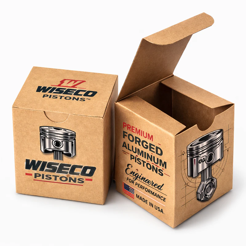 Custom kraft automotive parts packaging box durable eco friendly carton for pistons and industrial products