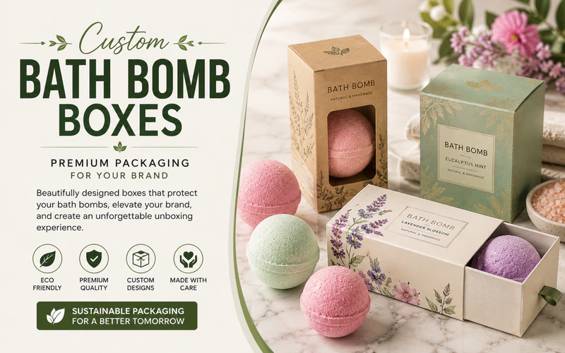 Premium Custom Bath Bomb Boxes with Luxury Packaging for USA Beauty Brands