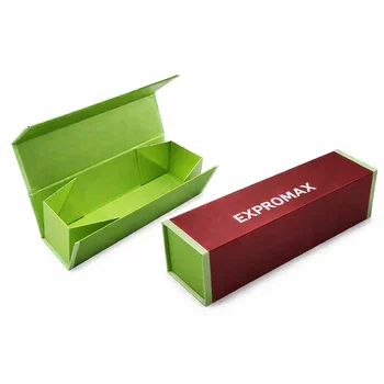 Custom printed collapsible magnetic long box with sturdy design for branding and premium product packaging, Collapsible Boxes