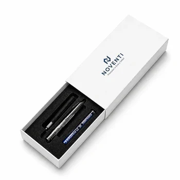 White cardboard drawer box with foam insert holding premium items in a secure and organized presentation