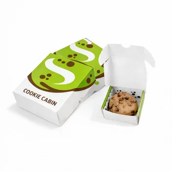 Sliding drawer cookie box with custom printed design for single cookie packaging, Drawer Cookie Box