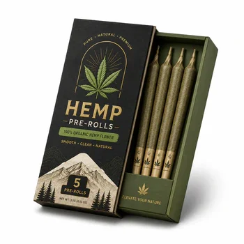 Custom Hemp Pre Roll Packaging Boxes with Premium Drawer Style