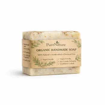 Custom paper wrap sleeve for organic handmade soap eco friendly skincare packaging solution