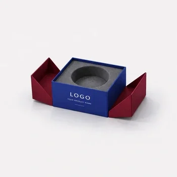 Creative custom rigid folding box with unique structure and foam insert for innovative product packaging solutions, Custom Rigid Boxes