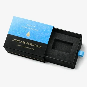 Custom slide match style box for skincare products with foam insert and premium printed packaging design, Custom Slide Match Style Boxes
