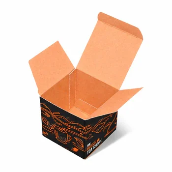 Custom tuck top box for tea packaging printed food grade folding carton box