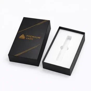 Premium rigid vape box with foam insert for luxury vape product packaging and protection, Rigid Vape Packaging Box