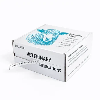 Custom corrugated mailer box for veterinary medicine packaging protective pharmaceutical shipping box design