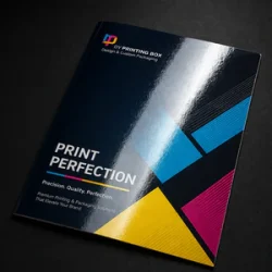 Gloss finish printing with shiny surface for vibrant packaging design