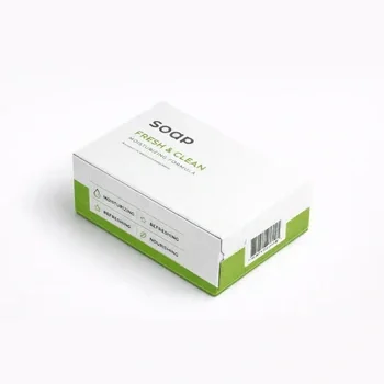 Minimal soap packaging box design clean printed cardboard packaging for natural skincare