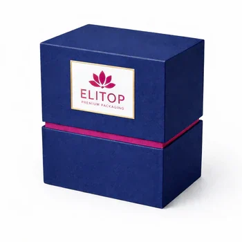 Premium shoulder neck rigid box with custom branding and luxury structure for high end products