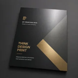 Soft touch lamination printing on custom packaging card with smooth velvet matte finish